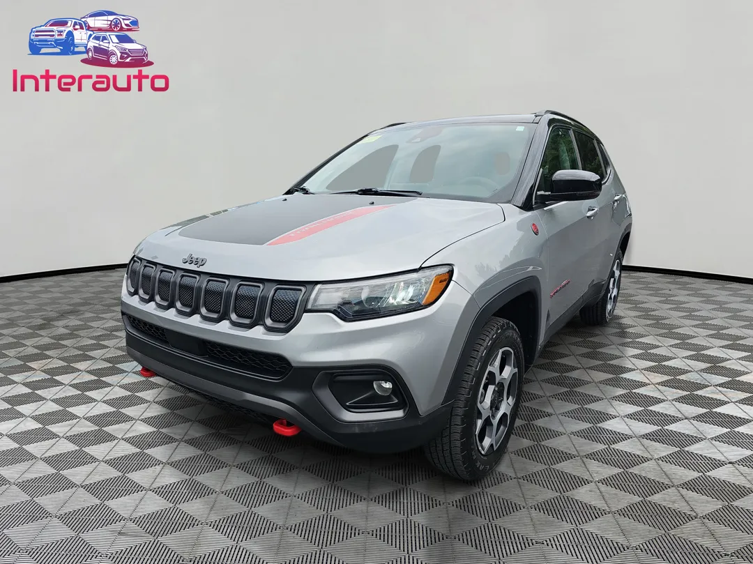 Gray 2022 Jeep Compass Trailhawk Sport Utility 4D for sale in Plainville, MA