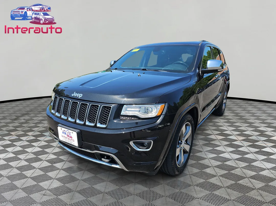 Black 2015 Jeep Grand Cherokee Overland Sport Utility 4D for sale in Plainville, MA