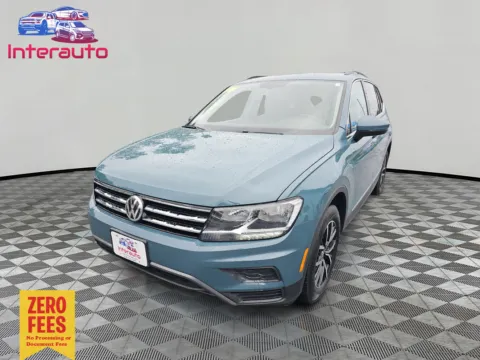 Green 2021 Volkswagen Tiguan SE 4MOTION Sport Utility 4D for sale in Plainville, MA