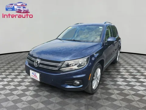 Gray 2014 Volkswagen Tiguan 2.0T SEL 4Motion Sport Utility 4D for sale in Plainville, MA