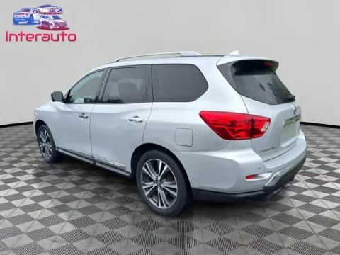 Another view of 2019 Nissan Pathfinder Platinum Sport Utility 4D for sale in Plainville, MA at Interauto
