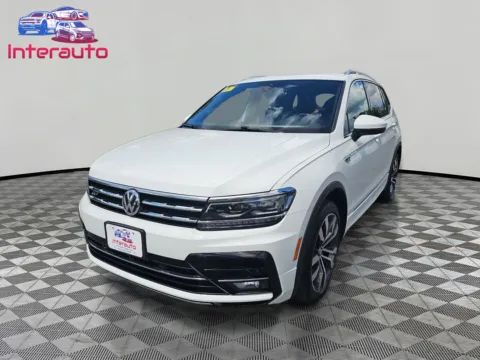 White 2021 Volkswagen Tiguan SEL Premium R-Line 4MOTION Sport Utility 4D for sale in Plainville, MA