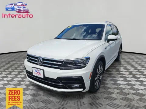 White 2021 Volkswagen Tiguan SEL Premium R-Line 4MOTION Sport Utility 4D for sale in Plainville, MA