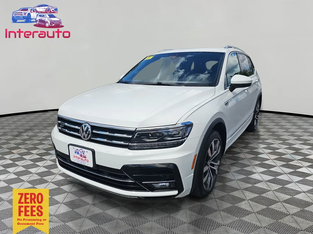 White 2021 Volkswagen Tiguan SEL Premium R-Line 4MOTION Sport Utility 4D for sale in Plainville, MA