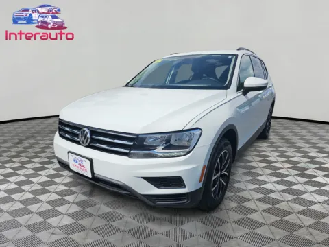 White 2021 Volkswagen Tiguan SE 4MOTION Sport Utility 4D for sale in Plainville, MA