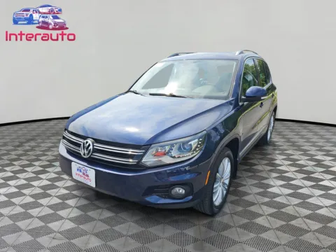 Blue 2016 Volkswagen Tiguan 2.0T SEL 4Motion Sport Utility 4D for sale in Plainville, MA