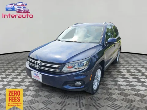 Blue 2016 Volkswagen Tiguan 2.0T SEL 4Motion Sport Utility 4D for sale in Plainville, MA