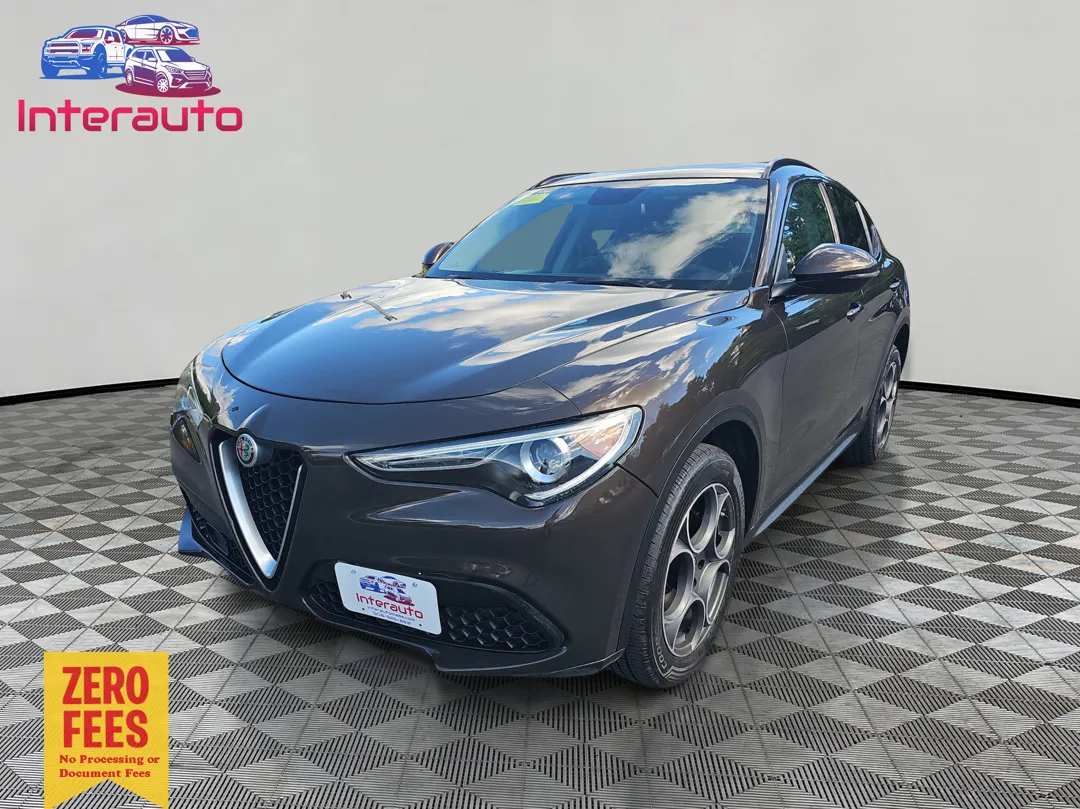 Brown 2018 Alfa Romeo Stelvio Sport SUV 4D for sale in Plainville, MA