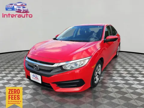 Red 2016 Honda Civic LX Sedan 4D for sale in Plainville, MA