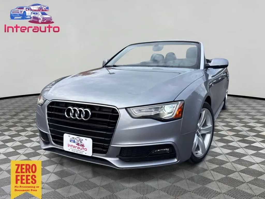 Silver 2015 Audi A5 Premium Plus Cabriolet 2D for sale in Plainville, MA