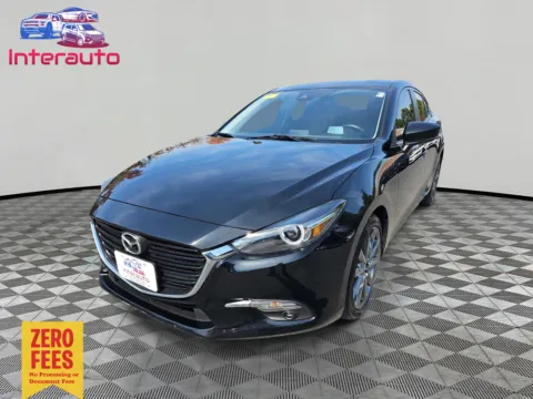 Black 2018 MAZDA MAZDA3 Grand Touring Sedan 4D for sale in Plainville, MA