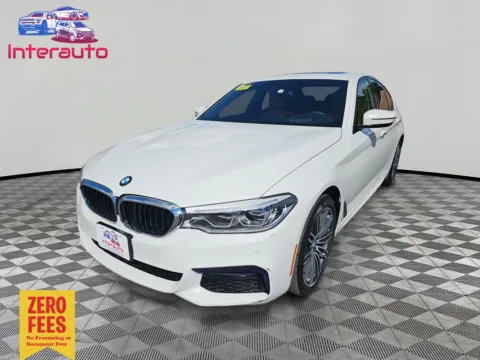 White 2018 BMW 5 Series 530i xDrive Sedan 4D for sale in Plainville, MA