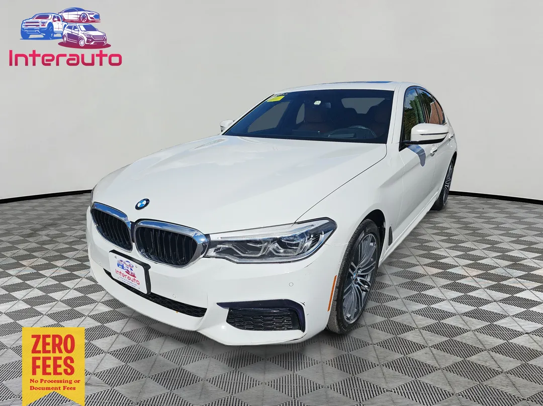 White 2018 BMW 5 Series 530i xDrive Sedan 4D for sale in Plainville, MA