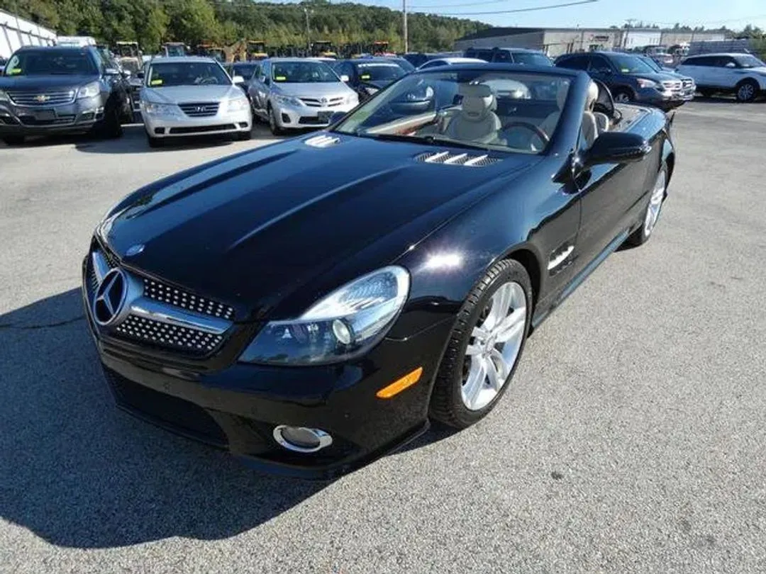 Black 2009 Mercedes-Benz SL-Class SL 550 Roadster 2D for sale in Worcester, MA