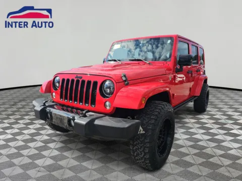 Red 2015 Jeep Wrangler Unlimited Altitude Sport Utility 4D for sale in Worcester, MA
