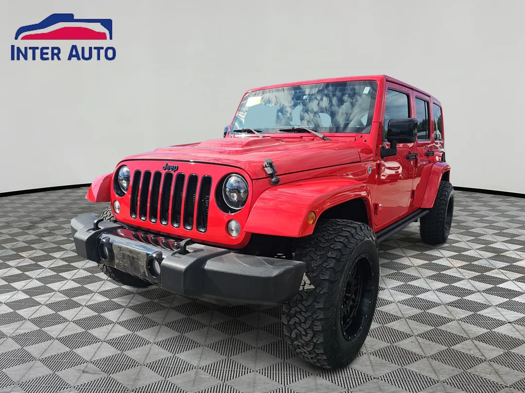 Red 2015 Jeep Wrangler Unlimited Altitude Sport Utility 4D for sale in Worcester, MA