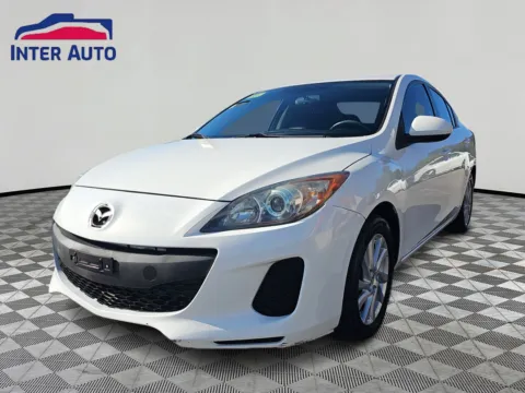 White 2012 MAZDA MAZDA3 i Touring Sedan 4D for sale in Worcester, MA