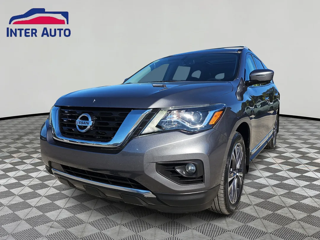 Gray 2017 Nissan Pathfinder Platinum Sport Utility 4D for sale in Worcester, MA