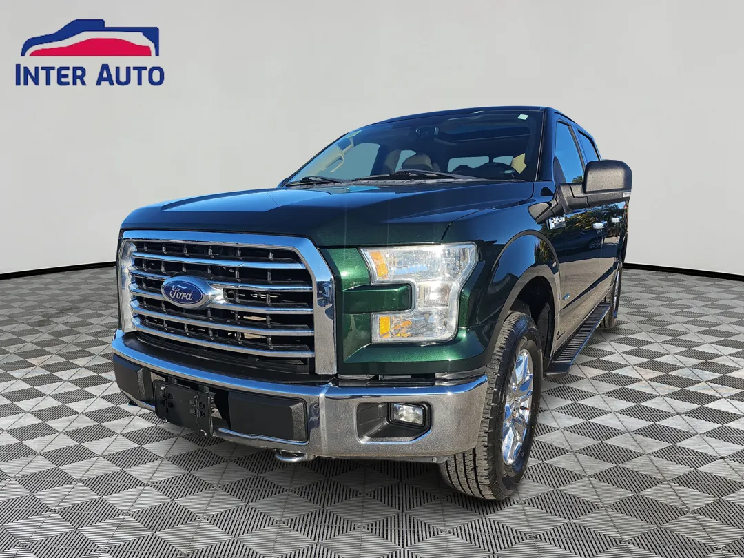 Green 2015 Ford F-150 SuperCrew Cab XLT Pickup 4D 5 1/2 ft for sale in Plainville, MA