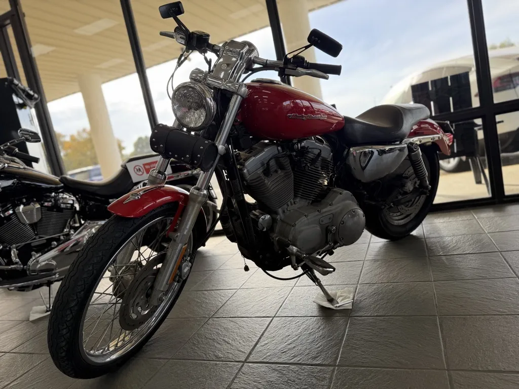 Red 2004 Harley-Davidson Sportster 883 Custom for sale in Blytheville, AR