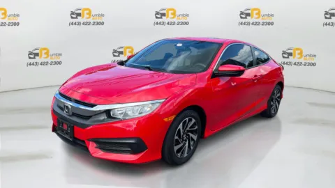 Red 2018 Honda Civic LX-P Coupe 2D for sale in Elkridge, MD