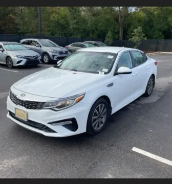 White 2019 Kia Optima LX Sedan 4D for sale in Elkridge, MD