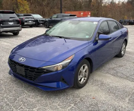 Blue 2021 Hyundai Elantra SE Sedan 4D for sale in Elkridge, MD