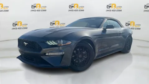 Gray 2020 Ford Mustang EcoBoost Premium Convertible 2D for sale in Elkridge, MD