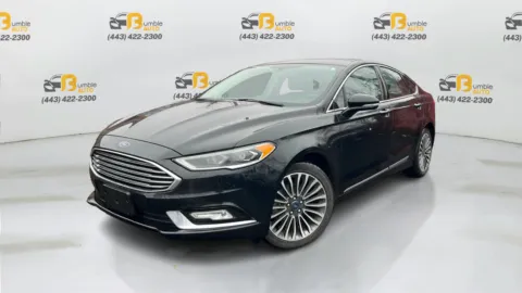 Black 2018 Ford Fusion Titanium Sedan 4D for sale in Elkridge, MD