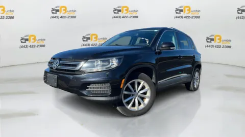 Black 2017 Volkswagen Tiguan 2.0T Wolfsburg Edition 4Motion Sport Utility 4D for sale in Elkridge, MD