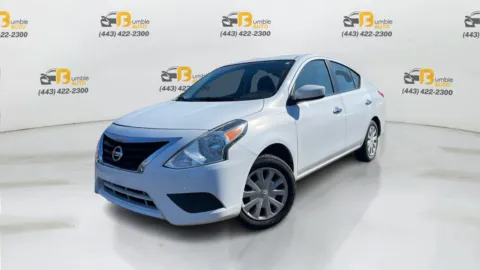 White 2019 Nissan Versa SV Sedan 4D for sale in Elkridge, MD