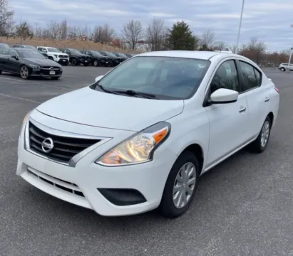 White 2019 Nissan Versa SV Sedan 4D for sale in Elkridge, MD