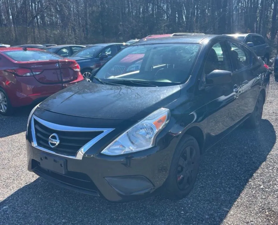 Black 2019 Nissan Versa SV Sedan 4D for sale in Elkridge, MD