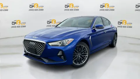 Blue 2019 Genesis G70 2.0T Advanced Sedan 4D for sale in Elkridge, MD