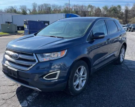 Blue 2017 Ford Edge Titanium Sport Utility 4D for sale in Elkridge, MD