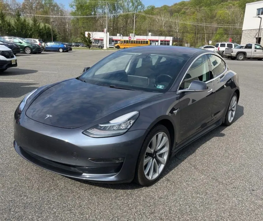 Gray 2018 Tesla Model 3 Long Range Sedan 4D for sale in Elkridge, MD
