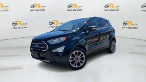 Black 2019 Ford EcoSport Titanium Sport Utility 4D for sale in Elkridge, MD