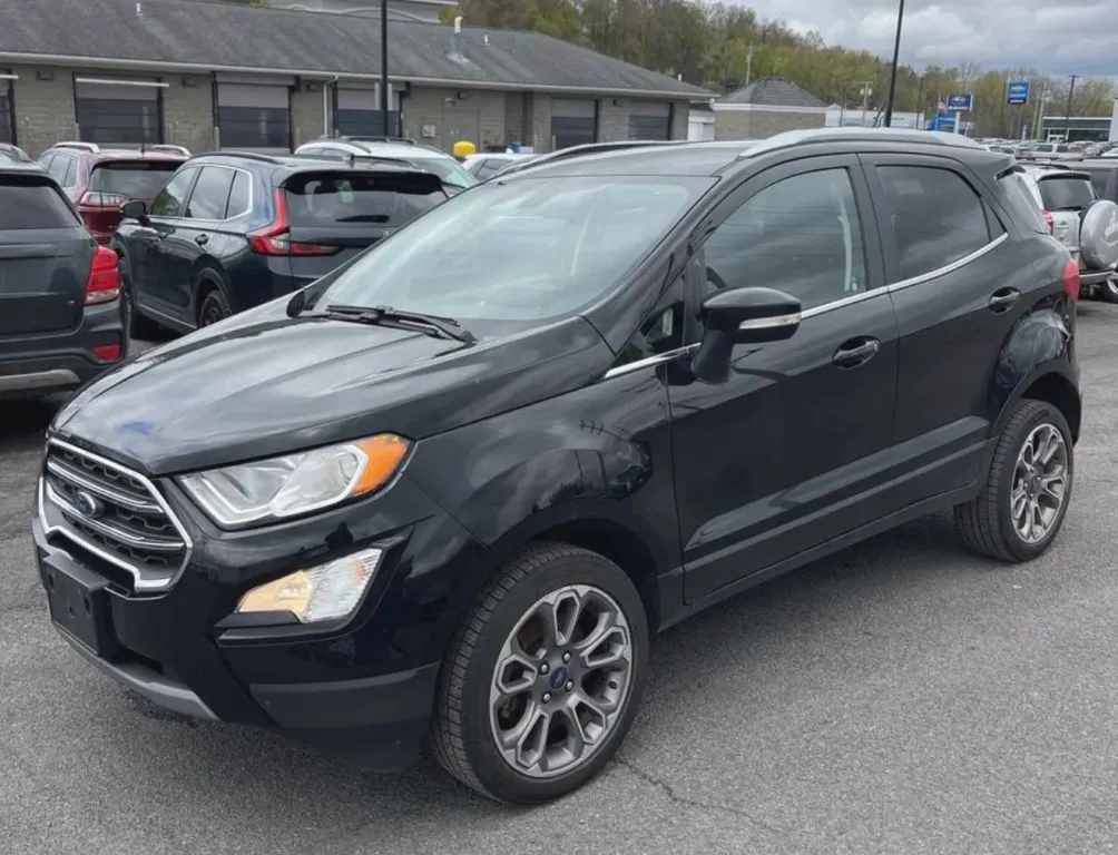 Black 2019 Ford EcoSport Titanium Sport Utility 4D for sale in Elkridge, MD