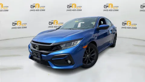 Blue 2020 Honda Civic EX Hatchback 4D for sale in Elkridge, MD