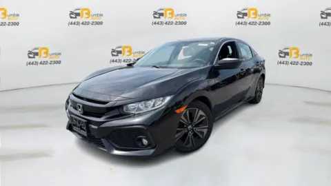 Black 2017 Honda Civic EX Hatchback 4D for sale in Elkridge, MD