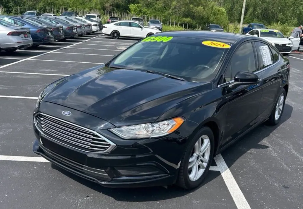 Black 2018 Ford Fusion SE Sedan 4D for sale in Elkridge, MD