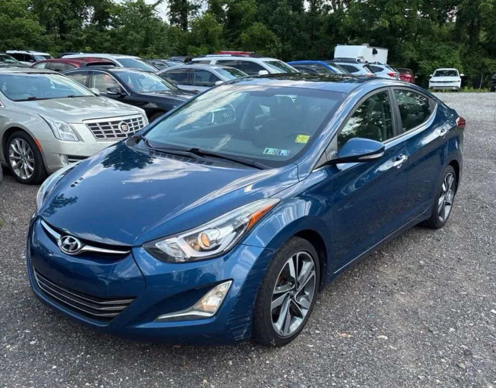Blue 2015 Hyundai Elantra Limited Sedan 4D for sale in Elkridge, MD
