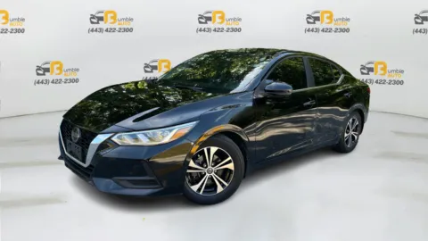 Black 2020 Nissan Sentra SV Sedan 4D for sale in Elkridge, MD