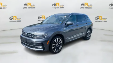 Gray 2019 Volkswagen Tiguan 2.0T SEL Premium R-Line 4Motion Sport Utility 4D for sale in Elkridge, MD