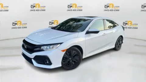 White 2019 Honda Civic EX Hatchback 4D for sale in Elkridge, MD