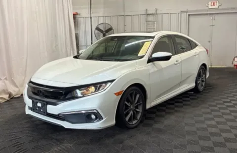 White 2019 Honda Civic EX Sedan 4D for sale in Elkridge, MD