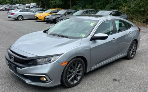 Silver 2019 Honda Civic EX Sedan 4D for sale in Elkridge, MD