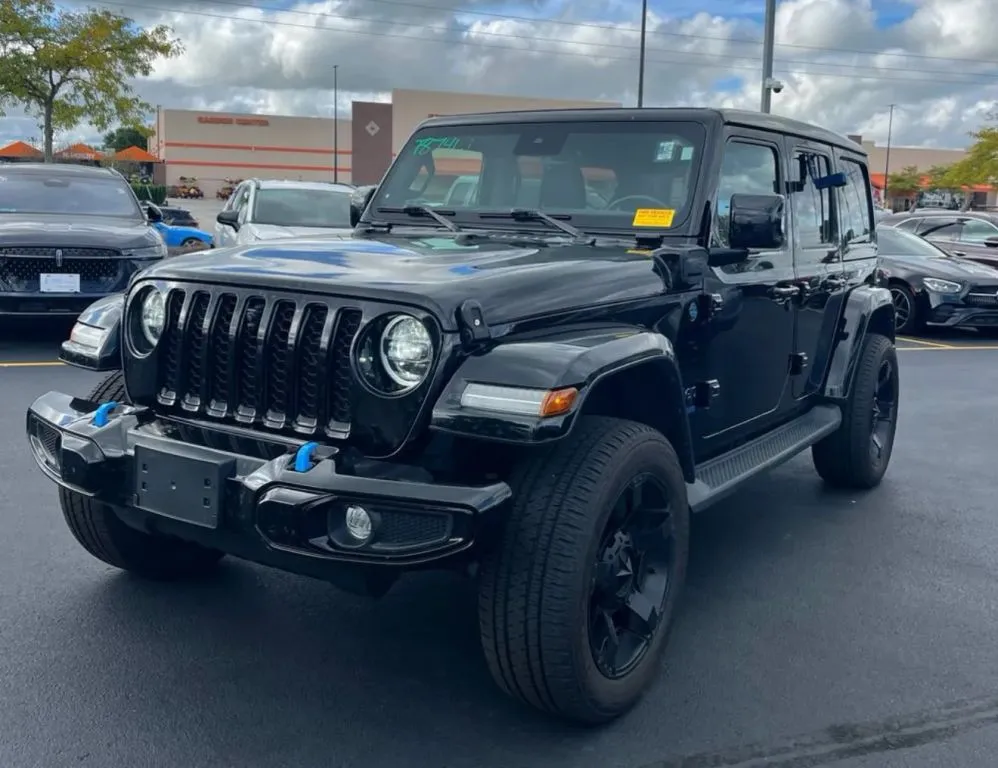 Black 2022 Jeep Wrangler Unlimited 4xe High Altitude 4xe Sport Utility 4D for sale in Elkridge, MD