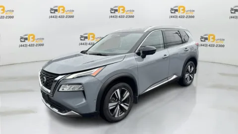 Gray 2021 Nissan Rogue Platinum Sport Utility 4D for sale in Elkridge, MD