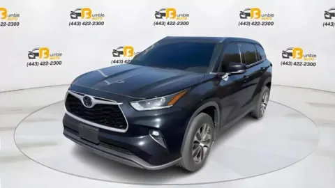 Black 2021 Toyota Highlander XLE Sport Utility 4D for sale in Elkridge, MD